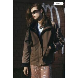 Anthropologie Pilcro Utility Chore Swing Jacket Brown Size XS